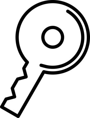 Anahtar simgesi, anahat stili