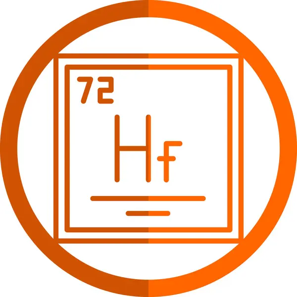 stock vector illustration icon of Hafnium