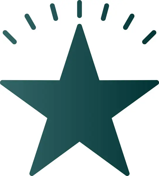Simple Flat Star Icon Illustration Design Stockvektor