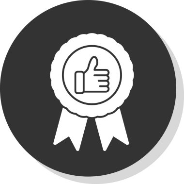 ödül rozeti simgesi modada izole edilmiş arkaplan