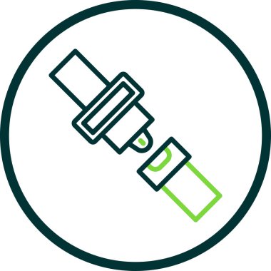 Emniyet kemeri kutsal kişilerin resmi, vektör çizim 