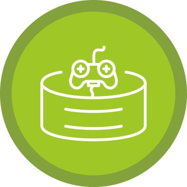 oyun oyun çubuğu simgesi, vektör çizim 