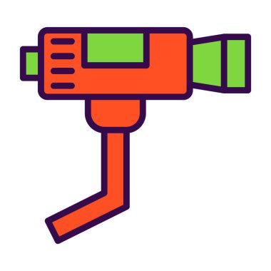 CCTV kamera simgesi, vektör illüstrasyonu