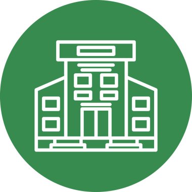 Benzersiz ev ikonu vektör illüstrasyonu