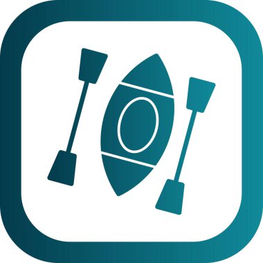 Kano yassı simgesinin vektör illüstrasyonu