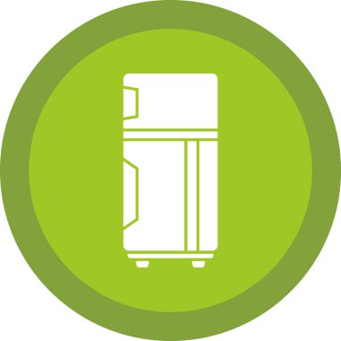 buzdolabı simgesi, vektör illüstrasyonu basit tasarım