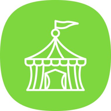 Sirk çizgisi vektör simgesi