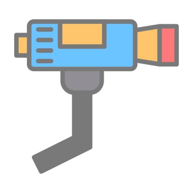 CCTV kamera simgesi, vektör illüstrasyonu