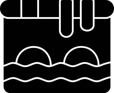 Yüzme havuzu. Basit tasarım