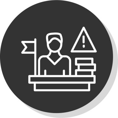 Modern simgenin vektör illüstrasyonu