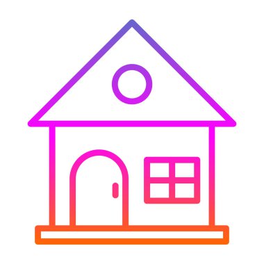 ev web simgesi, vektör illüstrasyonu 