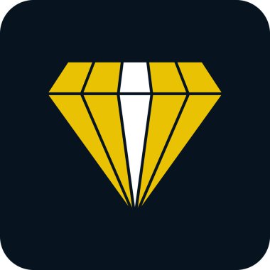 Gemstone web simgesi basit illüstrasyon