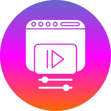 Mikrodalga simgesinin vektör illüstrasyonu