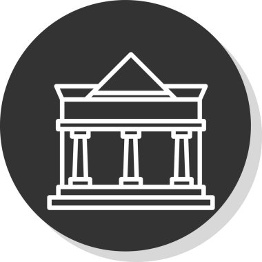 bina simgesi, vektör illüstrasyonu