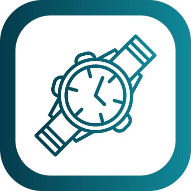 Kol saati simgesi basit tasarım 