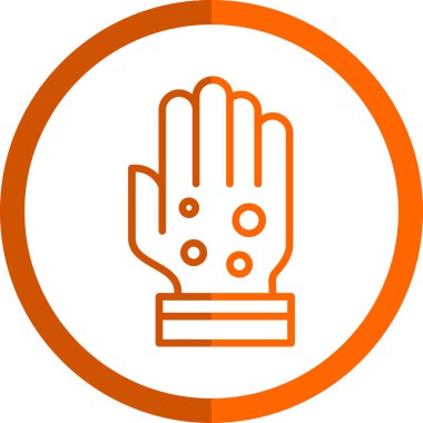 Eldiven. Web simgesi basit illüstrasyon