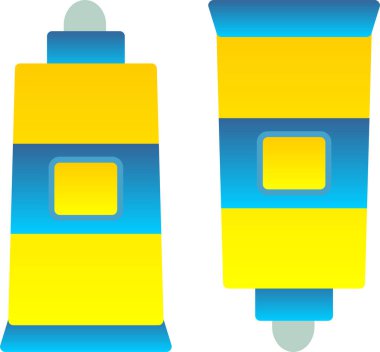 sarı ve mavi hediye etiketleri