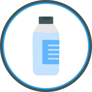 vektör illüstrasyonu, süt ikonu şişesi 