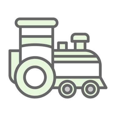 tren simgesi vektör illüstrasyonu