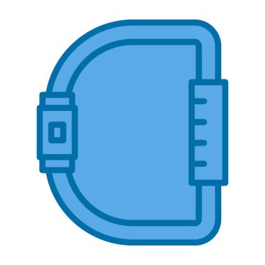 Karabina simgesi, vektör illüstrasyonu