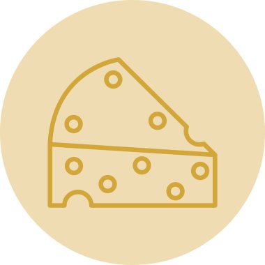 Peynir. Web simgesi basit illüstrasyon