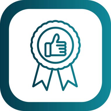 Yıldız ikonlu rozet. vektör illüstrasyonu