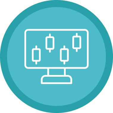 ekran simge vektör çizim 