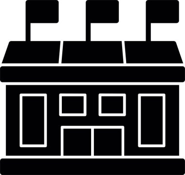 fabrika inşa vektör illüstrasyonu