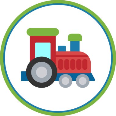 Toy train. web icon simple design