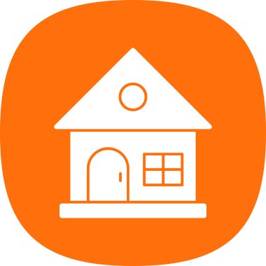 ev web simgesi, vektör illüstrasyonu 