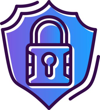 güvenli simge vektör çizim 