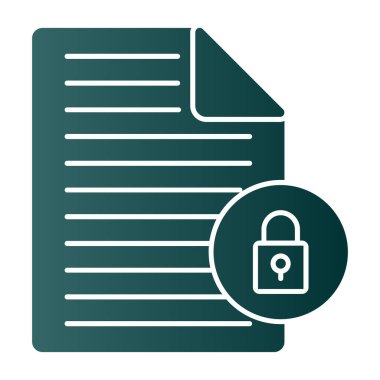 dosya dosyası kilidi ikon vektör illüstrasyon tasarımı