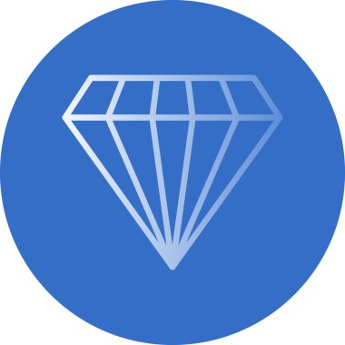 Gemstone web simgesi basit illüstrasyon