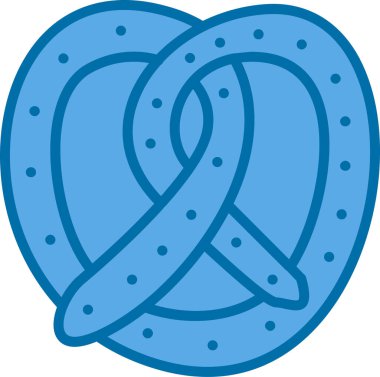 Mavi ve beyaz bir kalbin vektör çizimi