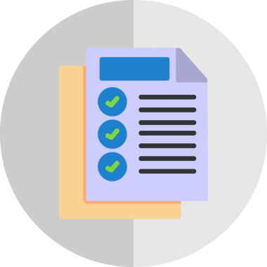 Dosya simgesi. Düz tasarım.