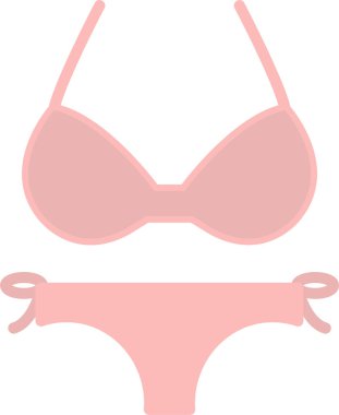 Bikini simgesinin vektör illüstrasyonu