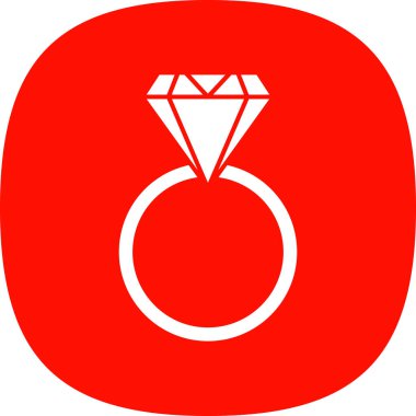 Taslak biçiminde elmas yüzük simgesi 