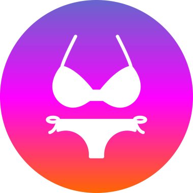 Bikini simgesinin vektör illüstrasyonu