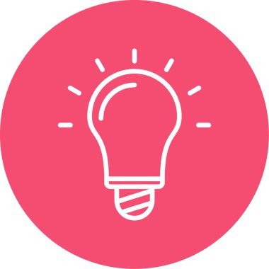 ampul düz simgesi, vektör illüstrasyonu