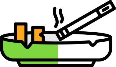 Sigara içiyorum. Basit resimleme