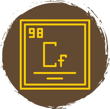 vektör basit simgesi Californiyum 