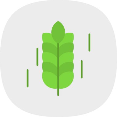 Buğday simgesi, vektör illüstrasyonu basit tasarım