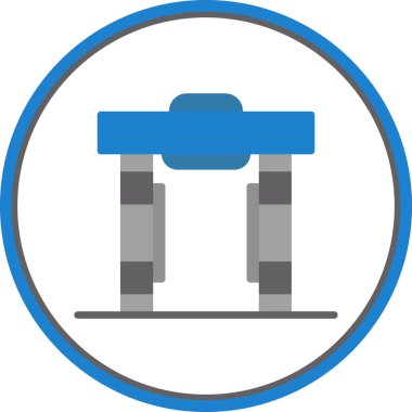 Modern bina ikonundan yoksun vektör illüstrasyonu