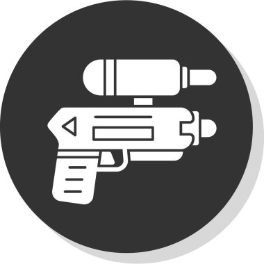 Bir gaz simgesinin vektör illüstrasyonu