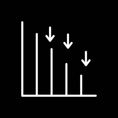 çubuk grafik vektör simgesi