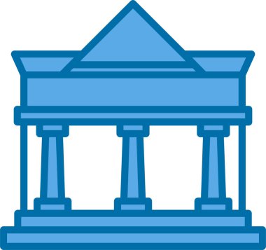 Vektör illüstrasyonu, bina simgesi