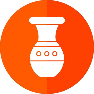 Güzel vazo simgesinin vektör illüstrasyonu             