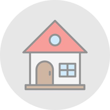 ev web simgesi, vektör illüstrasyonu 