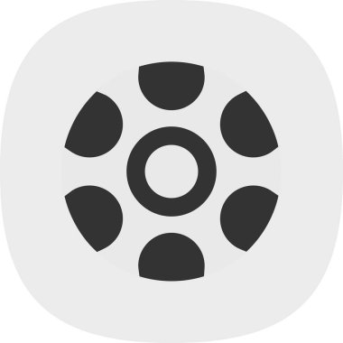 futbol topu düz simgesi, vektör illüstrasyonu