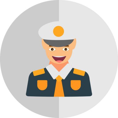 Bir adam düz simgesi